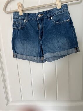 wonder nation Classic Blue Rolled-Hem Jean Shorts